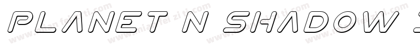 Planet N Shadow Italic字体转换